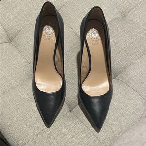 Vince Camuto Black Pointed Toe Heels